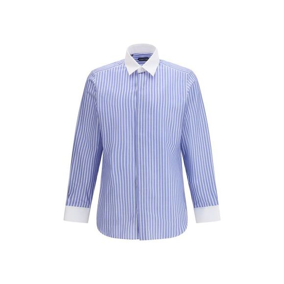 Tom Ford Blue Cotton Dress Men's Shirt